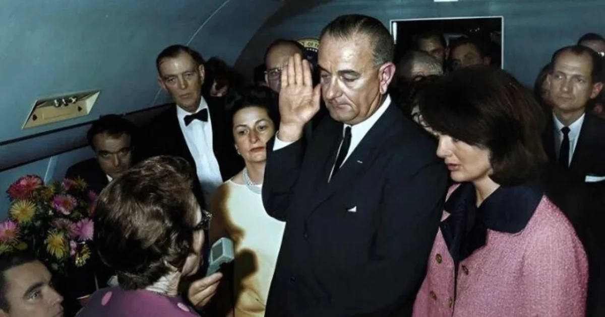 Johnson-Took-the-Oath-at-Air-Force-One