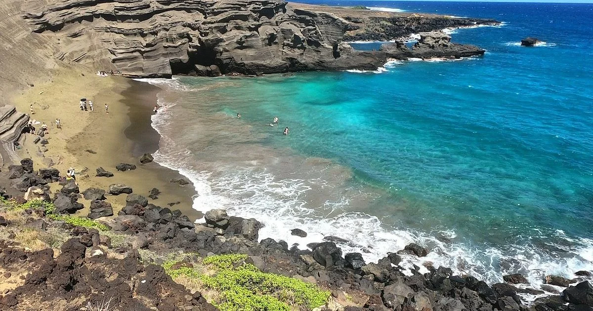 Papakōlea Beach, Hawaii, USA